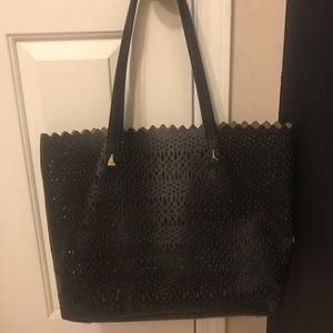 Stella Dot Black Avalon Tote